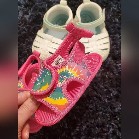 NWOT 2 pair RO+ME BABY SANDALS - Picture 11 of 13
